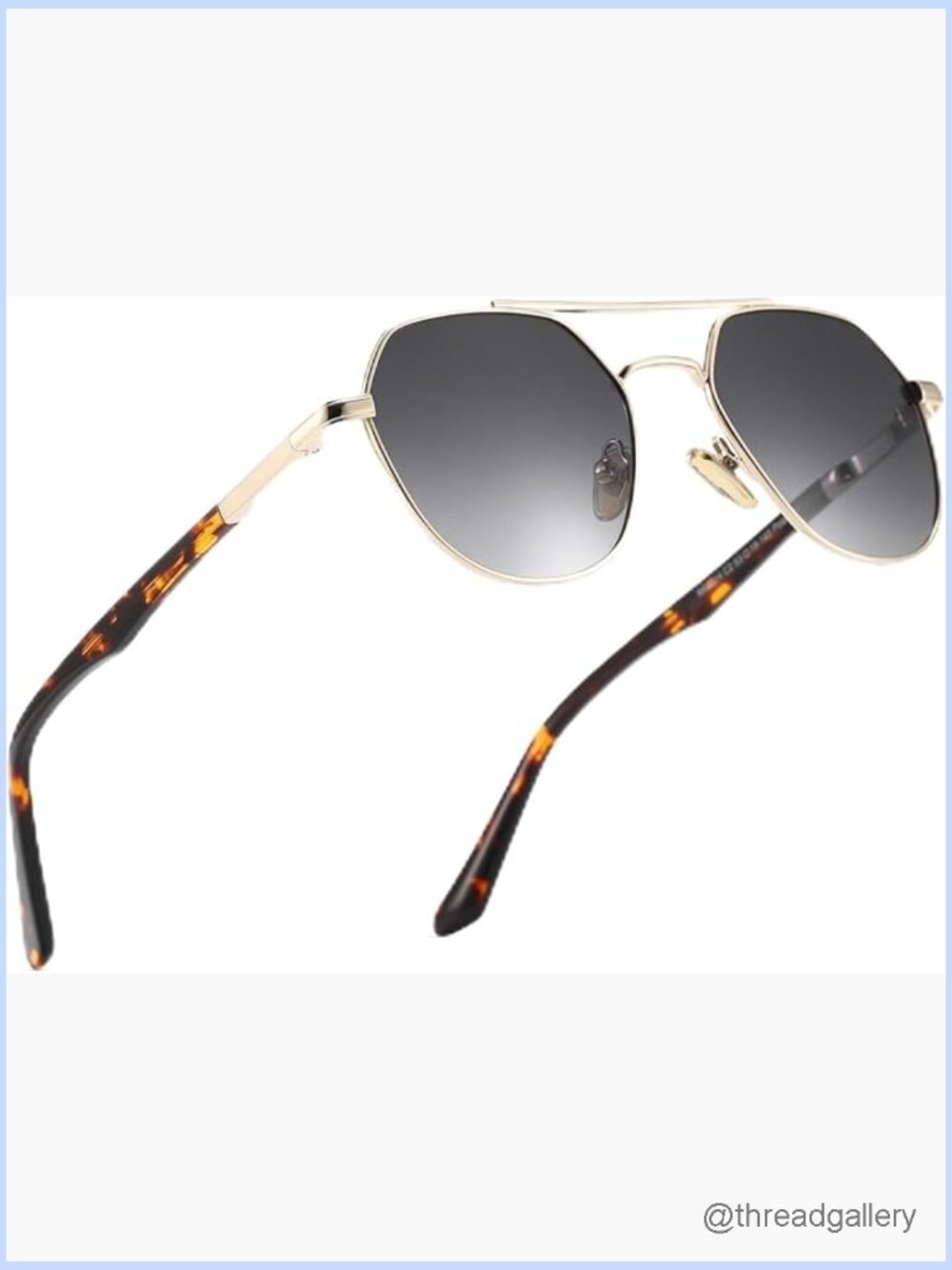 Classic Aviator Sunglasses for Women Retro Trendy UV400 Protection Metal Frame